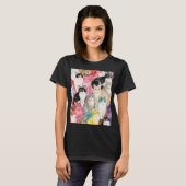 カラフルな猫 Tシャツ (正面フル)