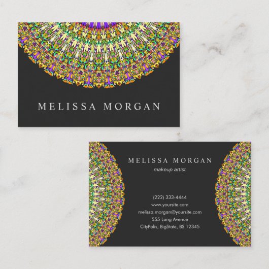 カラフルな生命曼荼羅 名刺 (正面/裏面)