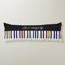 カラフルな生命音楽ピアノキーボードの抱き枕