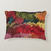 カラフルな生地の抽象芸術のアクセントの枕 アクセントクッション (裏面)