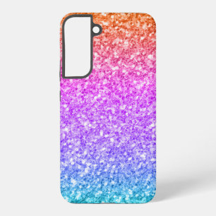 カラフルな疑似ラメテクスチャプリント SAMSUNG GALAXY S22+ケース