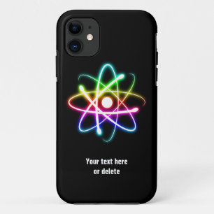 カラフルな白熱原子の記号 iPhone 11 ケース