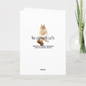 カラフルな白breasted精神病院の垂直 カード (裏面)