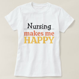 カラフルな看護師の引用 Tシャツ