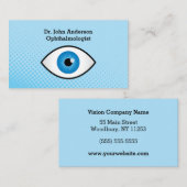 カラフルな眼科医 名刺 (正面/裏面)
