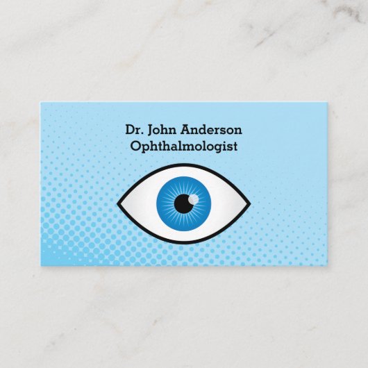 カラフルな眼科医 名刺 (正面)