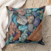 カラフルな石、石、小石のデザイン クッション (ブランケット)