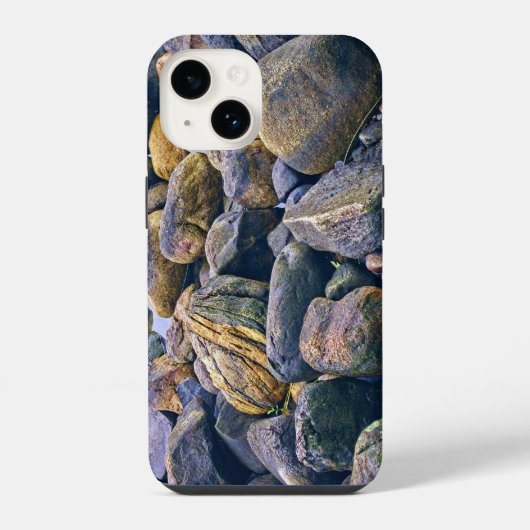 カラフルな石 iPhoneケース (裏面)