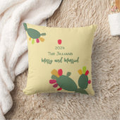 カラフルな砂漠で楽しい結婚生活 クッション (ブランケット)