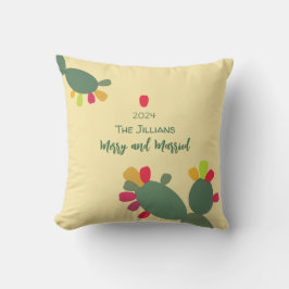 カラフルな砂漠で楽しい結婚生活 クッション