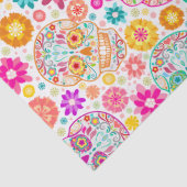 カラフルな砂糖のスカルの花のフェスタのティッシュペーパー 薄葉紙 (詳細)