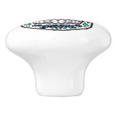 カラフルな砂糖のスカル セラミックノブ (側面)