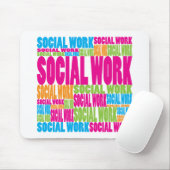 カラフルな社会事業 マウスパッド (マウス)