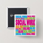 カラフルな社会事業 缶バッジ (正面&裏面)