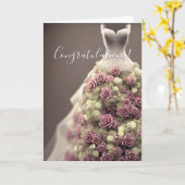 カラフルな祝い 花のウェディングシャワーのカード カード (黄色い花)