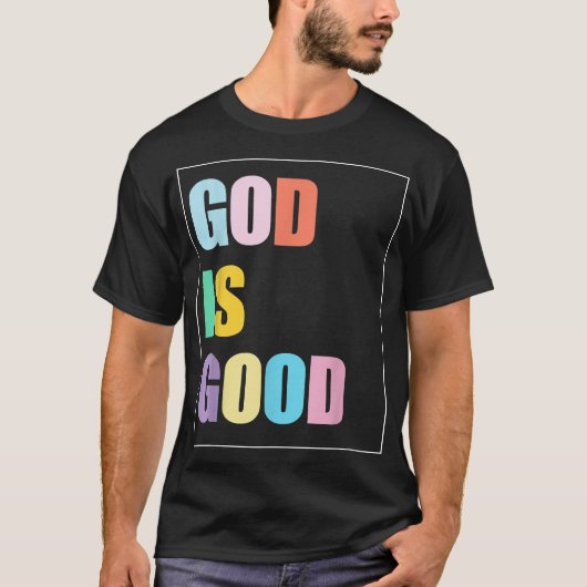 カラフルな神は良い Tシャツ (正面)