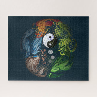 カラフルな禅のコイの魚 ジグソーパズル