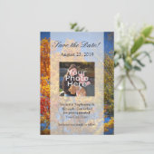 カラフルな秋の木々がお知らせします 招待状 (スタンド正面)