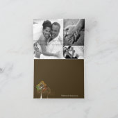 カラフルな秋の木々の感謝を伝えるカード サンキューカード (内部)