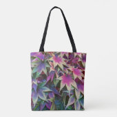 カラフルな秋の紅葉 フローラル トートバッグ (裏面)