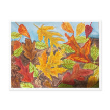 カラフルな秋の葉