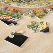 カラフルな秘密のチベットの曼荼羅 ジグソーパズル (側面)