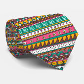 カラフルな種族パターン ネクタイ (ロール)
