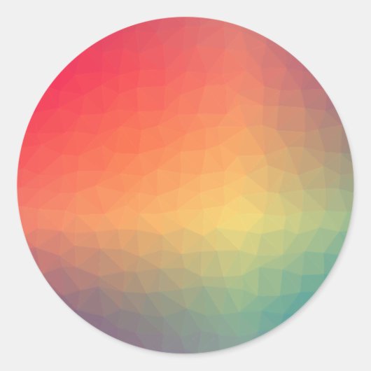 カラフルな空白テンプレート おしゃれな エレガント モダン クラシック ラウンドシール (正面)