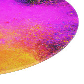 カラフルな粉の噴出 カッティングボード (角)
