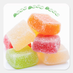 カラフルな粘着性の正方形の菓子 スクエアシール