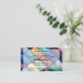 カラフルな糸は裁縫婦かテーラーを巻きます 名刺 (スタンド正面)