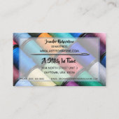 カラフルな糸は裁縫婦かテーラーを巻きます 名刺 (正面)