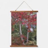 カラフルな紅葉と木々 吊り下げ型タペストリー (正面)