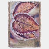 カラフルな紅葉と秋の色水彩画 スローブランケット (正面縦)