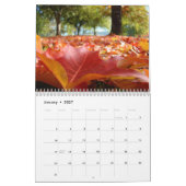 カラフルな紅葉と青空のカレンダーアート カレンダー (1月 2027)
