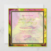 カラフルな紅葉の秋の結婚式招待状 招待状 (裏面)