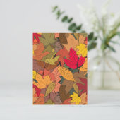 カラフルな紅葉 ポストカード (スタンド正面)