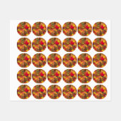 カラフルな紅葉 ラベル (シート)