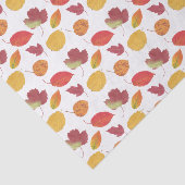 カラフルな紅葉 / 秋の落ち葉のパターン 薄葉紙 (詳細)