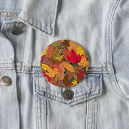 カラフルな紅葉 缶バッジ