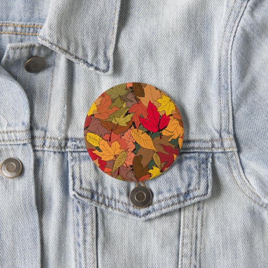 カラフルな紅葉 缶バッジ (インサイチュ)