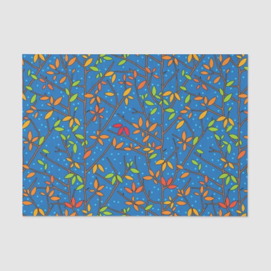 カラフルな紅葉 薄葉紙 (正面)