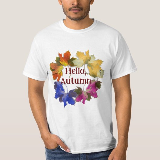 カラフルな紅葉 Tシャツ (正面)