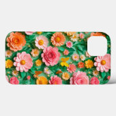 カラフルな紙の花と蝶々 Case-Mate iPhoneケース (裏面 (横))