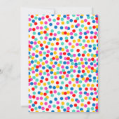 カラフルな紙吹雪の結婚式招待状 招待状 (裏面)