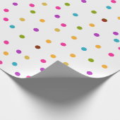 カラフルな紙吹雪パターンギフト用包装紙 ラッピングペーパー (角)