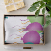 カラフルな紙吹雪及び気球とのハッピーバースデー 薄葉紙 (ギフト)