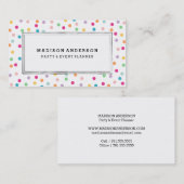 カラフルな紙吹雪|の名刺 名刺 (正面/裏面)