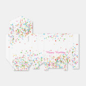 カラフルな紙吹雪 フェイバーボックス (折り畳みなし)