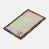 カラフルな紫色のモノグラム4x6のポスト・イット ポストイット (アングル)